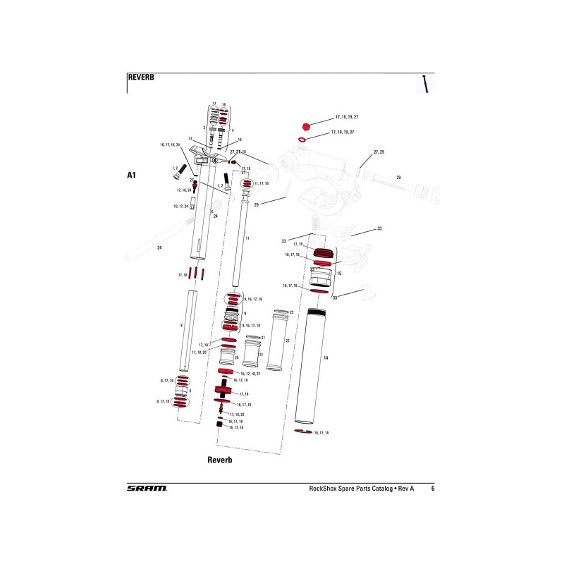 Rock Shox Reverb Service Kit A2 New Ifp 2013>