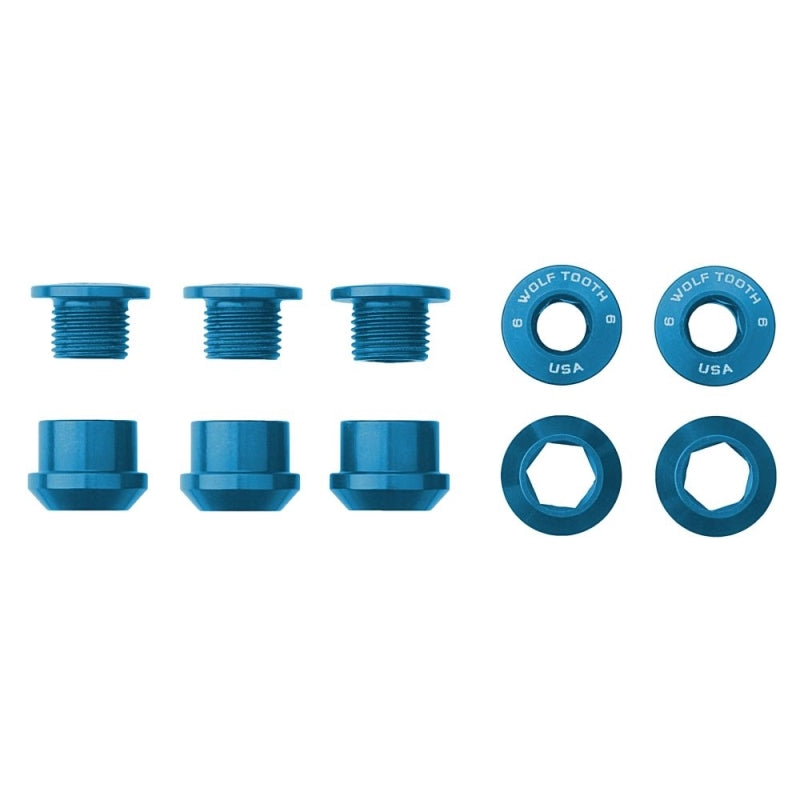 Wolf Tooth Chainring Bolts+nuts - 5 Pcs - 6MM