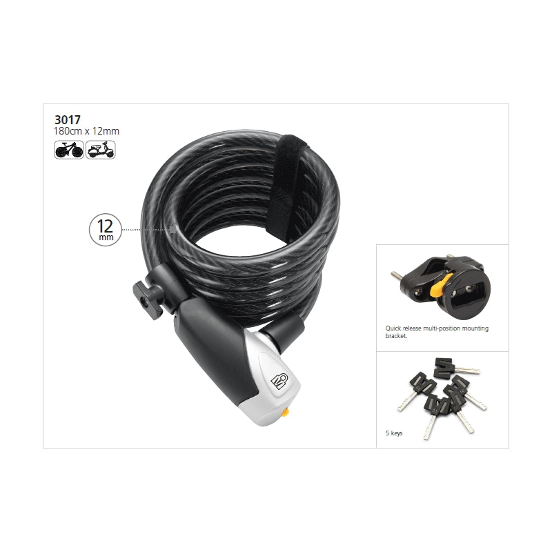 Magnum Key Lock CCL3 12MM X 1.8M With Bracket