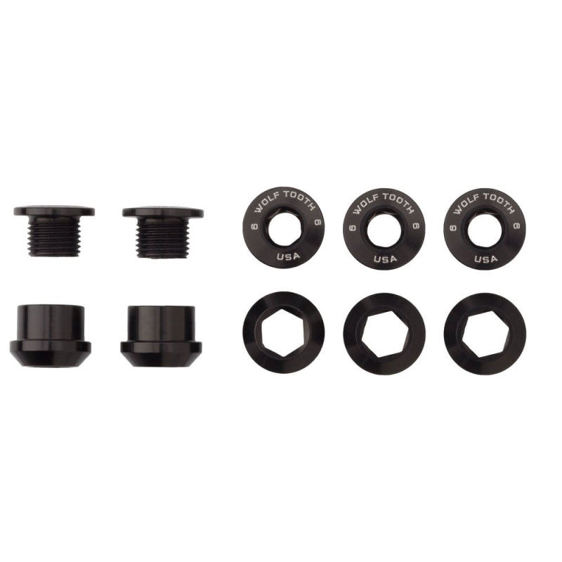 Wolf Tooth Chainring Bolts+nuts - 5 Pcs - 6MM