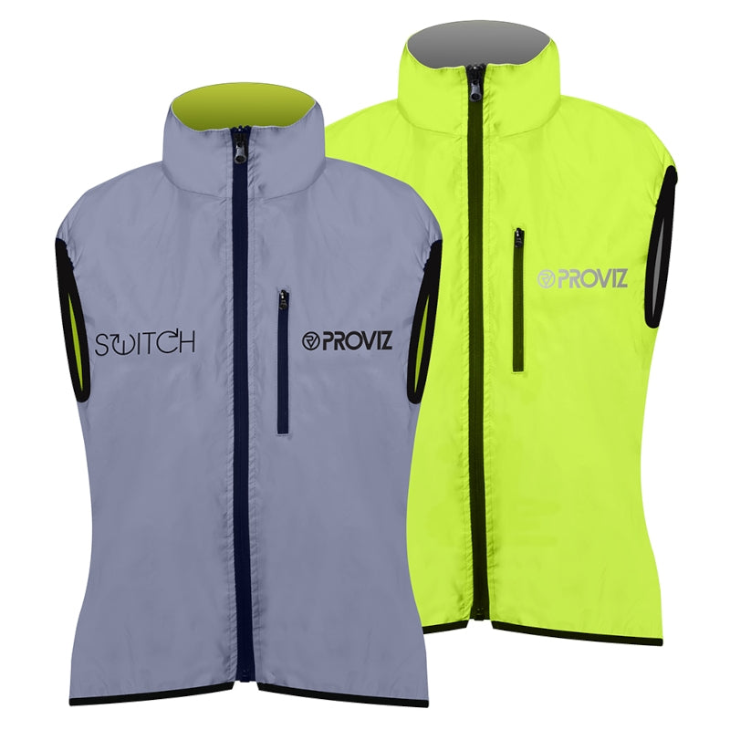 Proviz Womens Sleeveless Switch Reversable Gilet