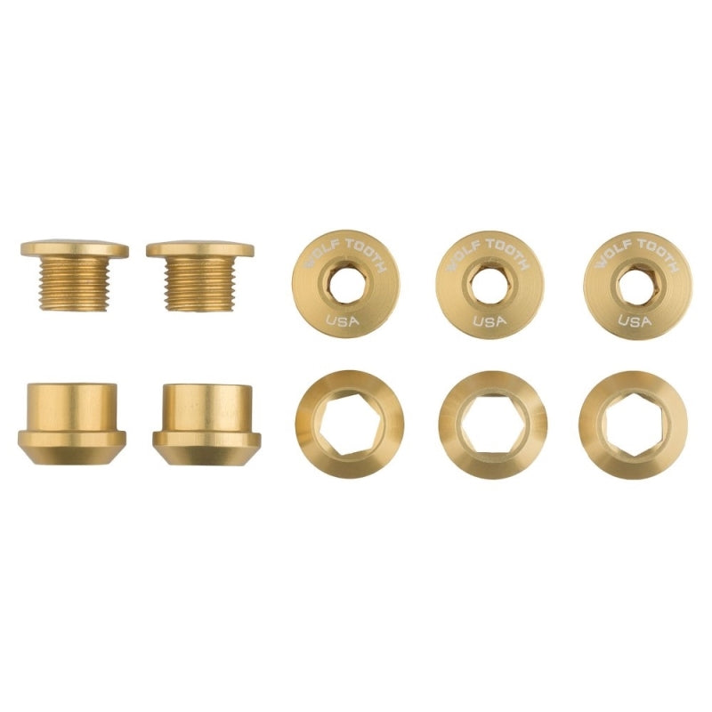 Wolf Tooth Chainring Bolts+nuts - 5 Pcs - 6MM
