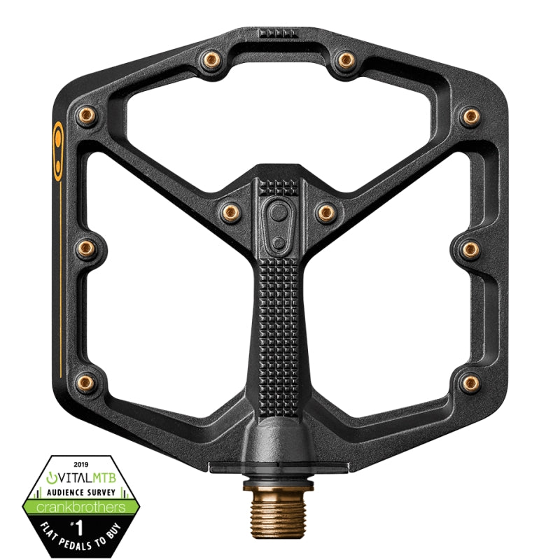 Crankbrothers Pedal Stamp 11 Large Black / Gold Black / Gold Stamp 11 Large