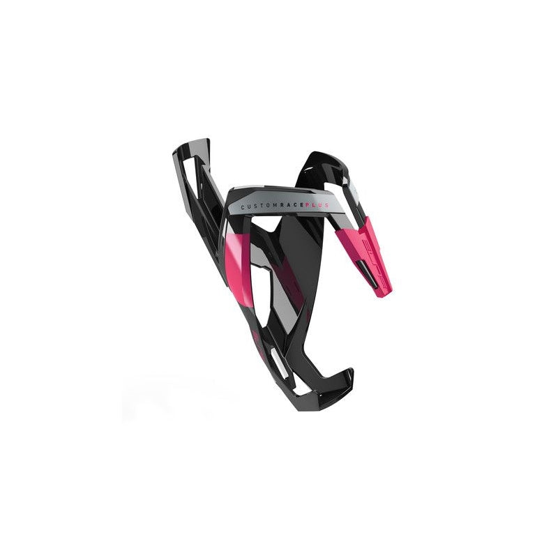 Elite Bottle Cage Custom Race Plus Blk Glossy Wht