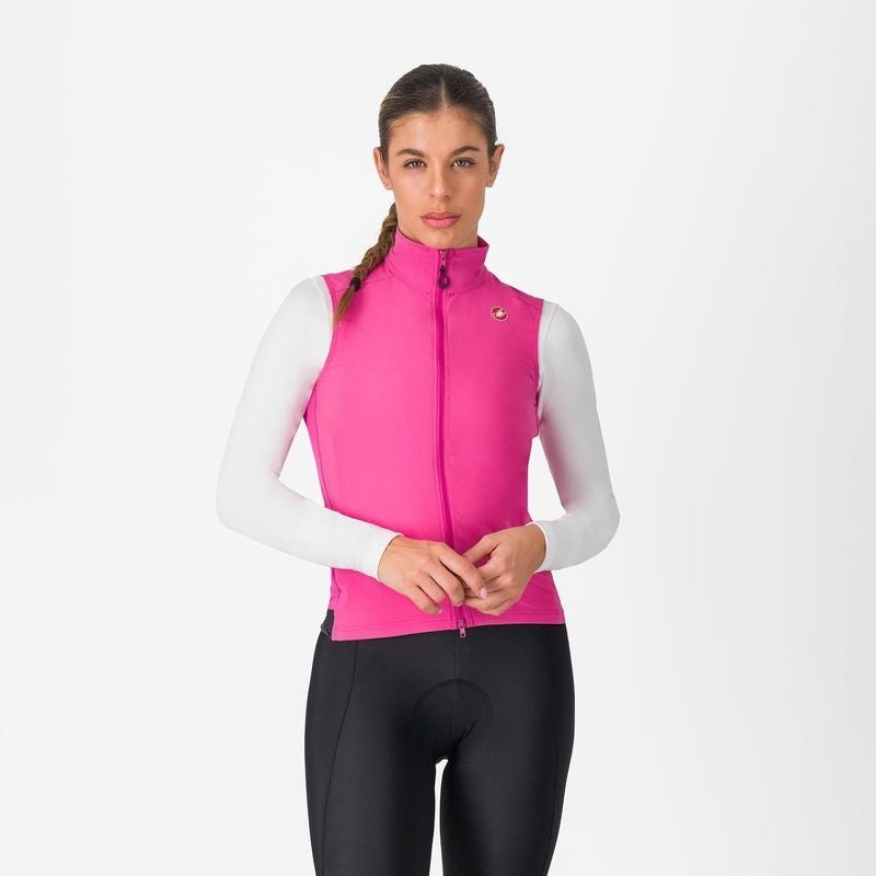 Castelli Vest Espresso Women's Violet Pink / Dary Gray -
