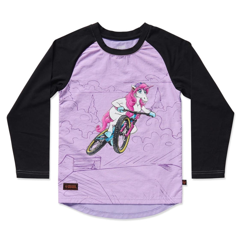 Kids Ride Shotgun Kids Windproof Long Sleeve Mtb Jersey