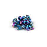 Sram Rotor Bolt Kit - Titanium T25 Rainbow Bolts - 12 Pack
