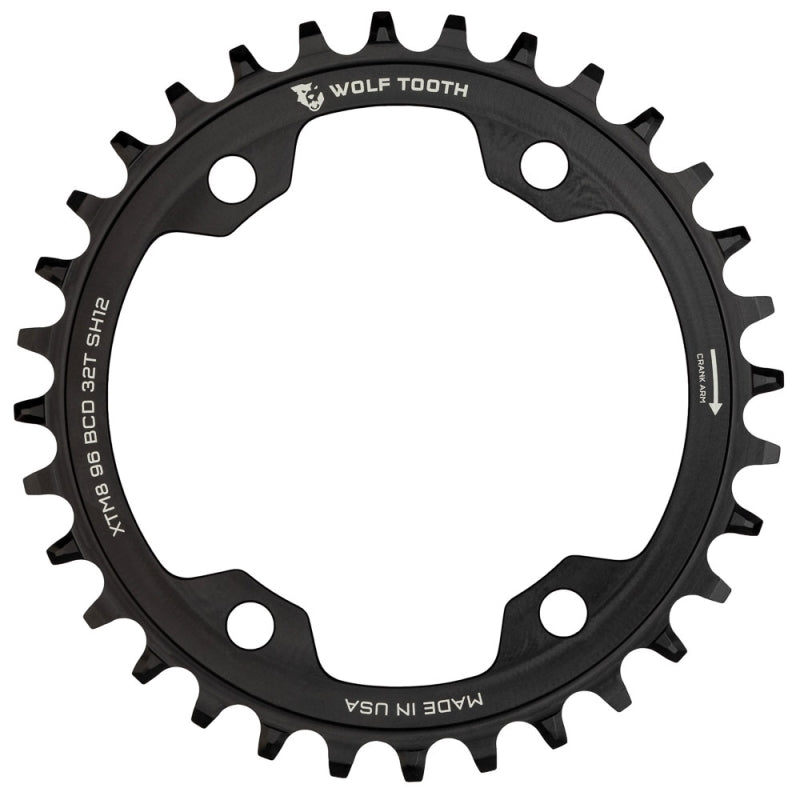 Wolf Tooth 96 Bcd Chainring For XT M8000 For Shimano 12 Spd - 32T