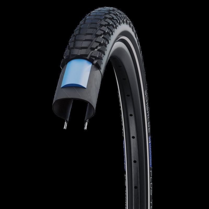 Schwalbe Tyre Marathon Plus Tou Performance Wire Addix Smartguard E-50 HS619 Black-reflex