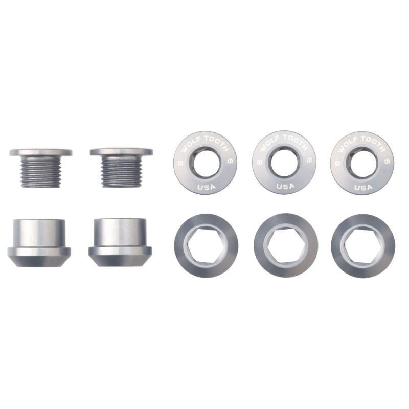 Wolf Tooth Chainring Bolts+nuts - 5 Pcs - 6MM