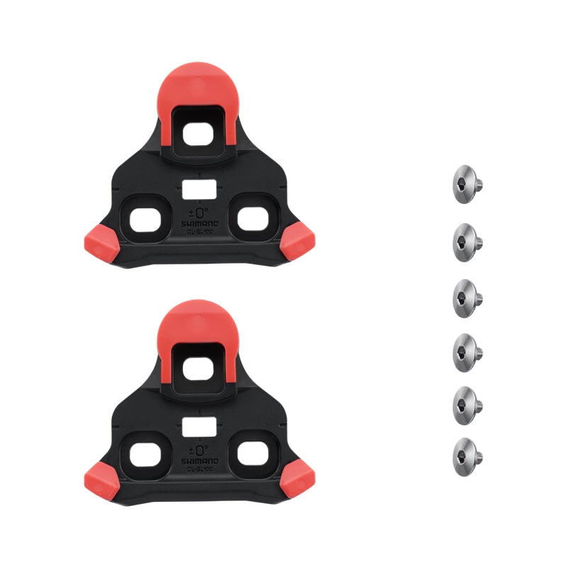 Shimano CL-SL100 Spd Slr Cleat Set Fixed Mode Red