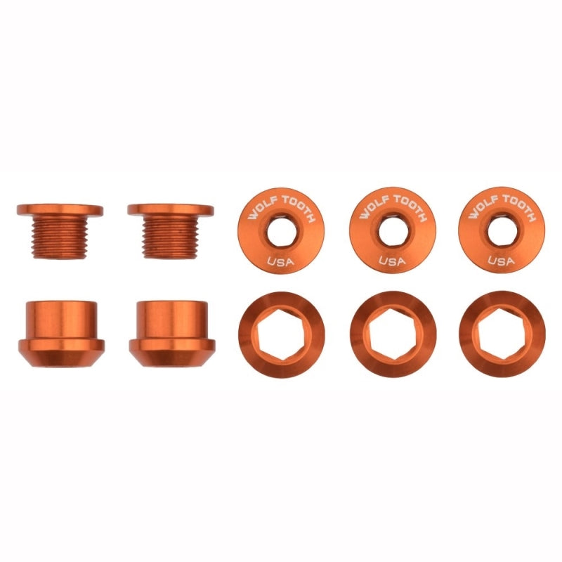 Wolf Tooth Chainring Bolts+nuts - 5 Pcs - 6MM