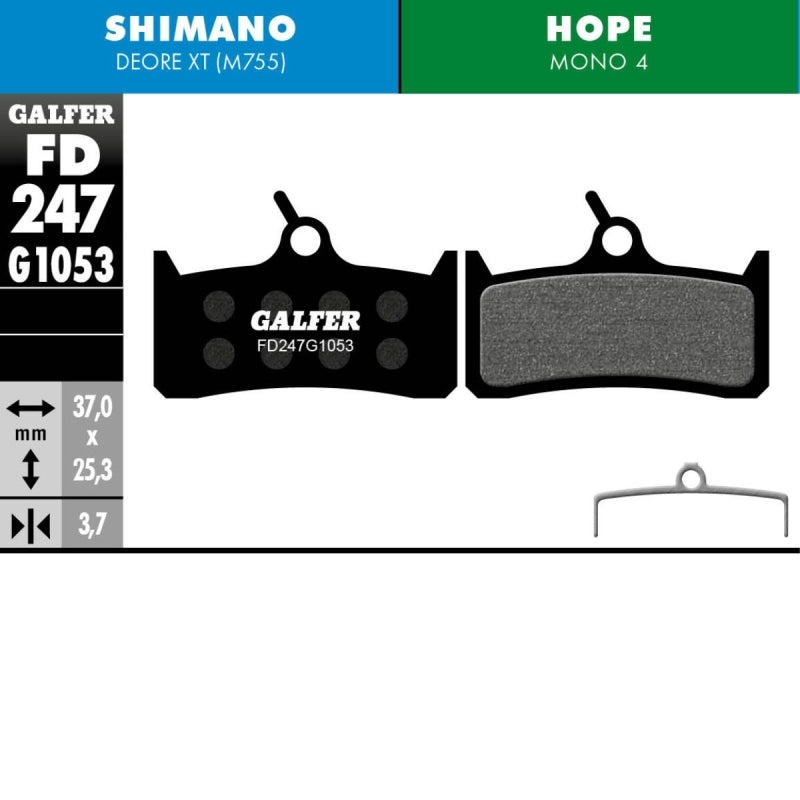 Galfer Performance (black) Brake Pad Shimano Deore XT M755/HOPE Mono M4