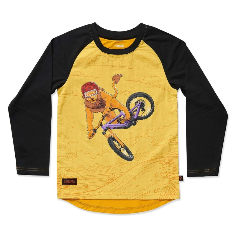 Kids Ride Shotgun Kids Windproof Long Sleeve Mtb Jersey