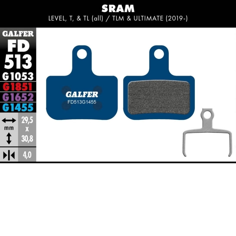 Galfer Road (blue) Brake Pad Sram Level T TL