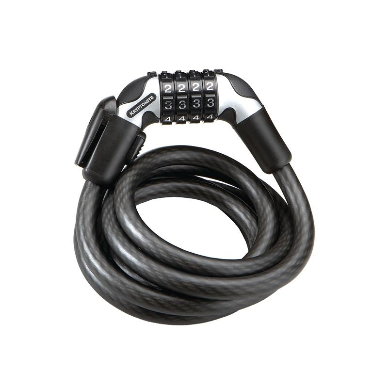 Kryptonite Lock Kryptoflex 1218 Combination W/ Bracket Security Rating: 2/10