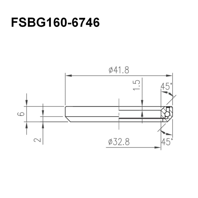 Acb 073R 36X45 1.5INCH - 51.8MM OD SL Light