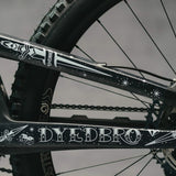 Dyedbro Frame Protection Wrap Old School Tattoo White Old School Tattoo White Frame Protection Wrap